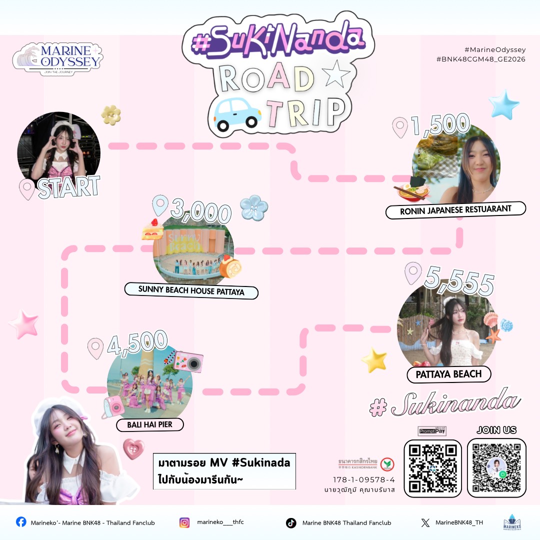 Mission 9 : #️⃣💗 Sukinanda Road Trip